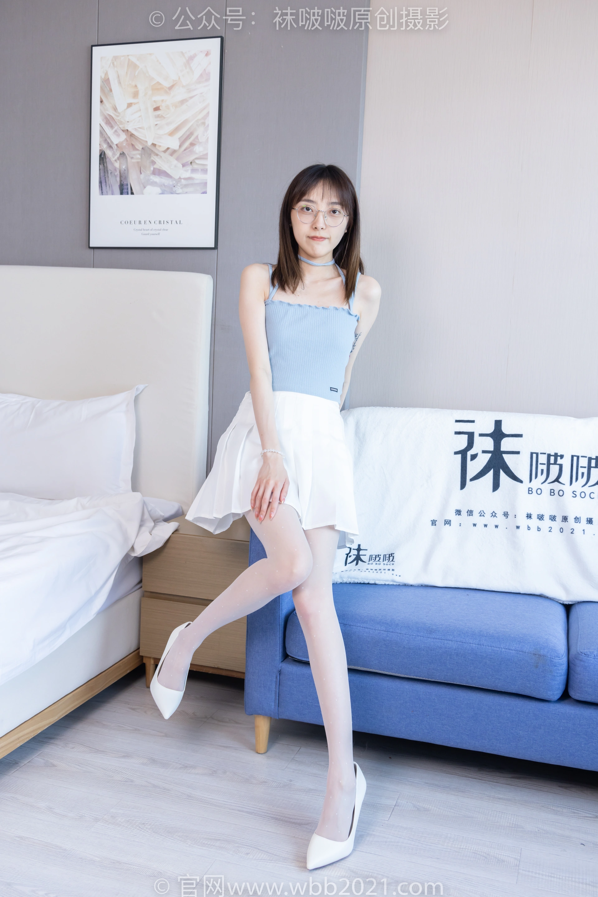 [BoBoSocks袜啵啵] NO.403 稚予-高跟鞋、板鞋、波点黑丝（脚尖微加固款）、波点白丝（花絮版） 1